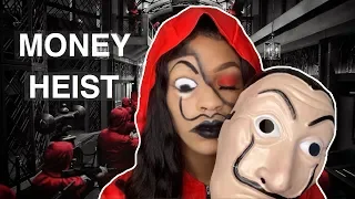 My HALLOWEEN costume | Money Heist mask tutorial | La Casa De Papel