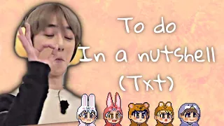 TO DO IN A NUTSHELL (txt)