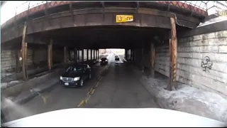 When your truck is high under way bridge, and you are unaware  Terrifying Accident