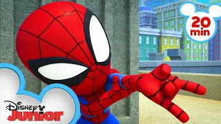 Top 5 Spidey Moments 🕸 | Marvel’s Spidey and his Amazing Friends | Compilation | @disneyjunior