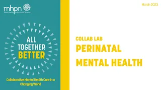 Perinatal Mental Health COLLAB LAB