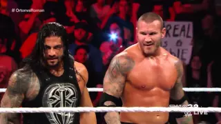 Randy Orton RKO on Roman Reigns - Raw - May 4, 2015