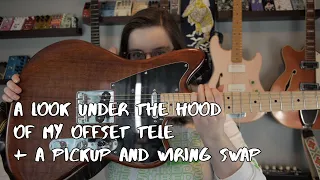Under the Squier Paranormal Offset Tele Hood and a Pickup and Wiring Update