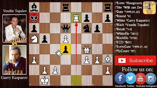 Kasparov's Immortal Game against 2800+ rated player | Kasparov vs Topalov 1999