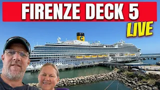 Carnival Firenze LIVE Broadcast | Deck 5 | Puerta Vallarta | Tall Man's Cruise Adventures