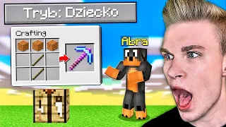 PRZECHODZE MINECRAFT na UKRYTYM POZIOMIE TRUDNOŚCI! *TRYB DZIECKO*