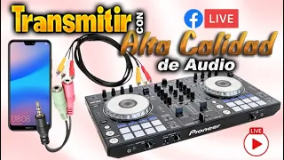 TRANSMITIR EN VIVO CON ALTA CALIDAD DE AUDIO EN REDES SOCIALES DESDE CONTROLADOR DJ DDJ SR.