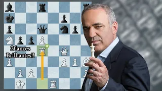 Melhor partida da história do xadrez? A imortal do Kasparov!!!