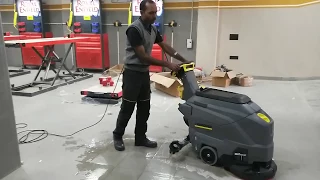 Karcher BD 43 40 Demo at Royal Enfield dealership