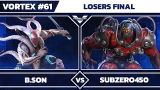 [Vortex #61] B.Son vs SubZero405 - Losers Final - Tekken 7