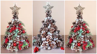 CHRISTMAS CRAFTS from NATURAL MATERIALS. DIY Christmas tree from cones