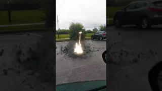 lightning strike|A lightning strike for the ages at the 2019 U.S. Women's Open ⚡️⚡ #Shorts #respect