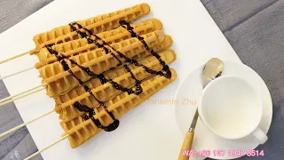 Commercial Waffle Stick Maker Electric Mini Lolly Waffle Machine 6PCS