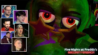 Реакция Летсплейщиков на Босса Монти в Five Nights at Freddy’s Security Breach