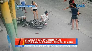 UB: 3 sakay ng motorsiklo, sugatan matapos sumemplang