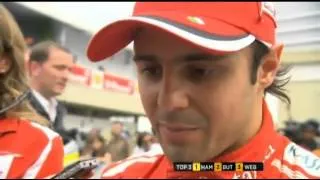Interview with Felipe Massa after the qualifying, Brazilian GP 2012