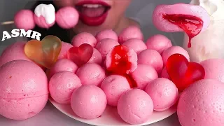 [ASMR] PINK earth PLANET GUMMY jelly 🌏 왕지구젤리 핑크  지구젤리 먹방 eating sounds ゼリー mukbang new  우주젤리 gummi