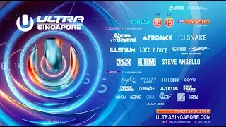 Ultra Singapore 2018 Lineup Video