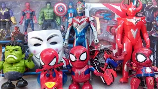 Unboxing 22 Spider-Man, Hulk smash, Captain Amerika, Automan Robot, Thanos, Batman dan Ironman