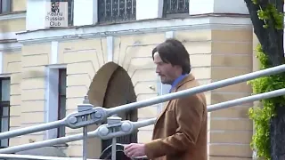 2017 Keanu Reeves / 'Siberia' film shooting in Saint Petersburg