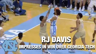 UNC's RJ Davis Impresses In Win Over Georgia Tech