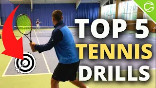 Top 5 Tennis Drills For ALL Levels - Top Tennis Training