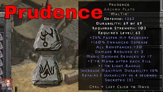 Diablo II Resurrected Rune Words - Prudence (Mal Tir)