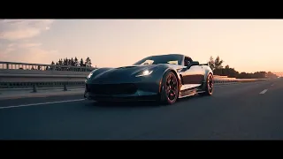 Around Sunset in Corvette Z06