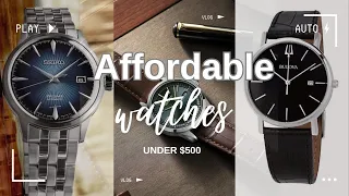 The 4 BEST AFFORDABLE watches for UNDER $500