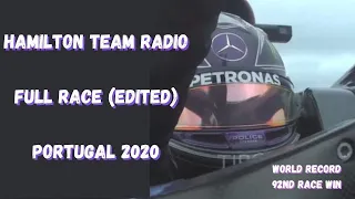 Hamilton Team Radio Full Race Condensed | 2020 Portuguese GP | Unheard F1 Team Radio Full Race