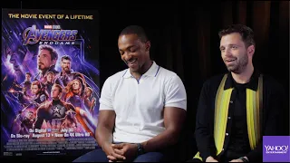 Anthony Mackie and Sebastian Stan on 'Avengers: Endgame,' time travel and 'Hot Tub Time Machine'