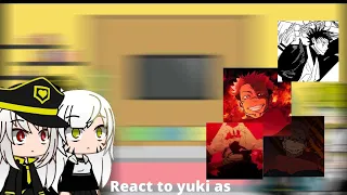 mato seihei no slave react to yuki as sukuna|1/1