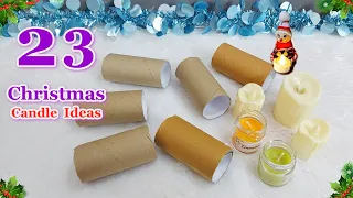 23 Easy Christmas Candle making idea with simple materials | DIY Affordable Christmas craft idea🎄267