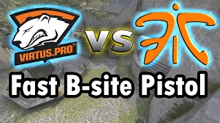 CS:GO Tactic  -  VP vs Fnatic  -  de_cobblestone Fast B-site Pistol Round @ DreamHack Las Vegas 2017