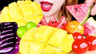 ASMR CANDIED FRUIT *GIANT APPLE MANGO, SHINE MUSCAT, WATERMELON TANGHULU 탕후루먹방 EATING SOUNDS MUKBANG