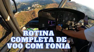 Rotina de piloto de helicóptero: Visão da Cabine com fonia! Inhotim, Helibh, Aeroporto da Pampulha.