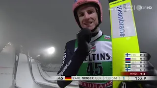 Karl Geiger wird dritter in Lahti [beide Sprünge] 130,5m / 126,0m