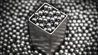 Damascus steel made from bearing balls