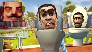 Hello Neighbor - My New Neighbor Skibidi Toilets Boss Act 2 Hole Season Gameplay Walkthrough