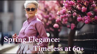 Celebrate Timeless Spring Elegance: Fashion Inspirations for Women 60+ International Women's Days AI