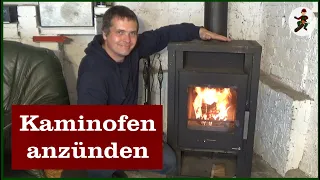 Einen Kaminofen anzünden - 3 Möglichkeiten