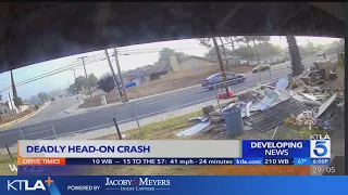 Video captures fatal head-on collision