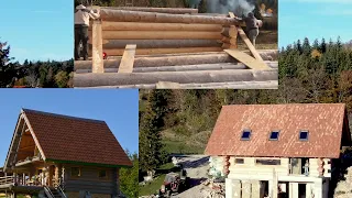 Amazing Build two DREAM LOG CABIN in five years (start to finish)