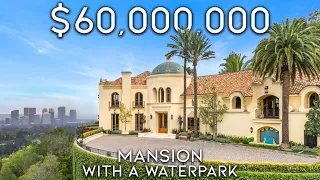 Touring a $60,000,000 Mega Mansion With a Massive WATERPARK!