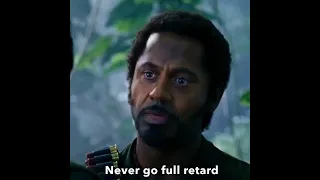 Never go full retard - #robertdowneyjr #benstiller #tropicthunder #humor #comedy #digitalart