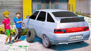 ОФФНИК КУПИЛ ВАЗ 2112 И ОТДАЛ ВАЗ 2199 В ТРЕЙД-ИН - РЕАЛЬНАЯ ЖИЗНЬ ОФФНИКА GTA 5 ⚡ ГАРВИН