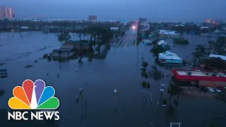 Drone Video Shows Hurricane Sally’s Destruction | NBC News NOW
