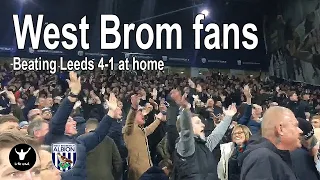 West Brom fans singing in their 4-1 win at home to Leeds