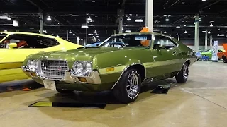 1972 Ford Gran Torino Sport in Green Paint & 351 Engine Sound on My Car Story with Lou Costabile