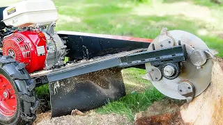 Homemade Stump Destroyer machine